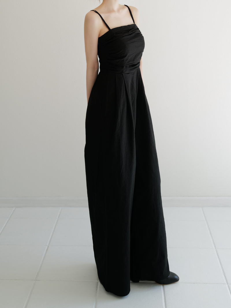 gathered bare jumpsuits