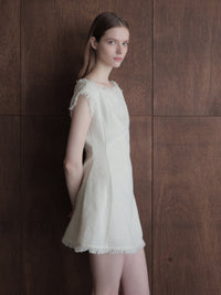 boat neck tweed mini dress (POP UP)