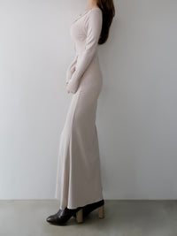 luxe shirring asymmetric dress