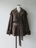moca classic short trench coat