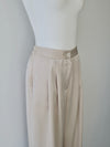 luxe satin wide pants