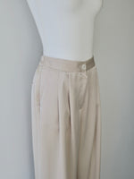 luxe satin wide pants