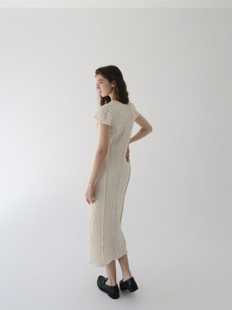 jacquard line dress