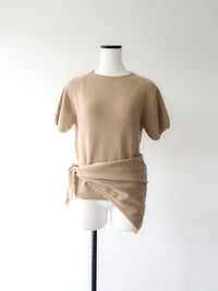 wool soft short sleeve knit