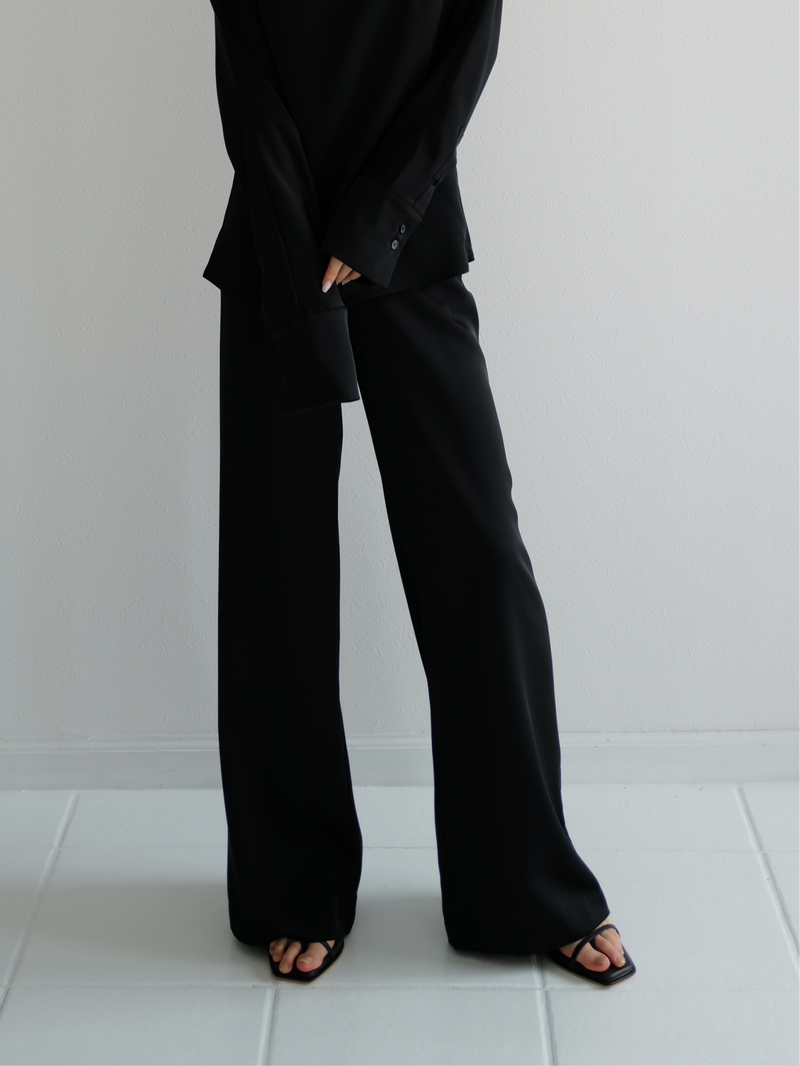 satin wide pants