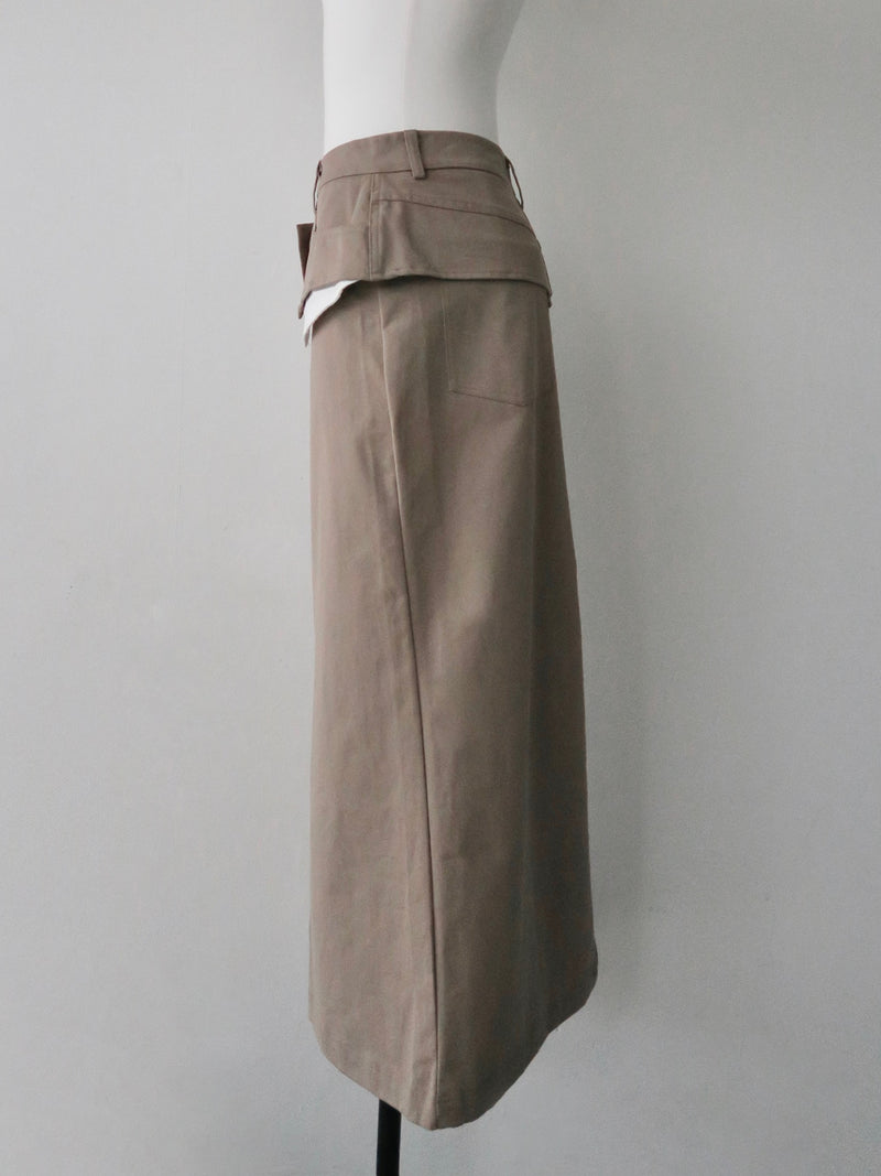 layered-like long skirt