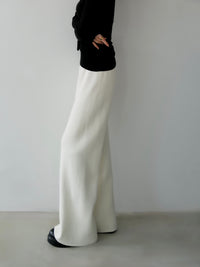 sample sale / brushed seed stitch knit pants