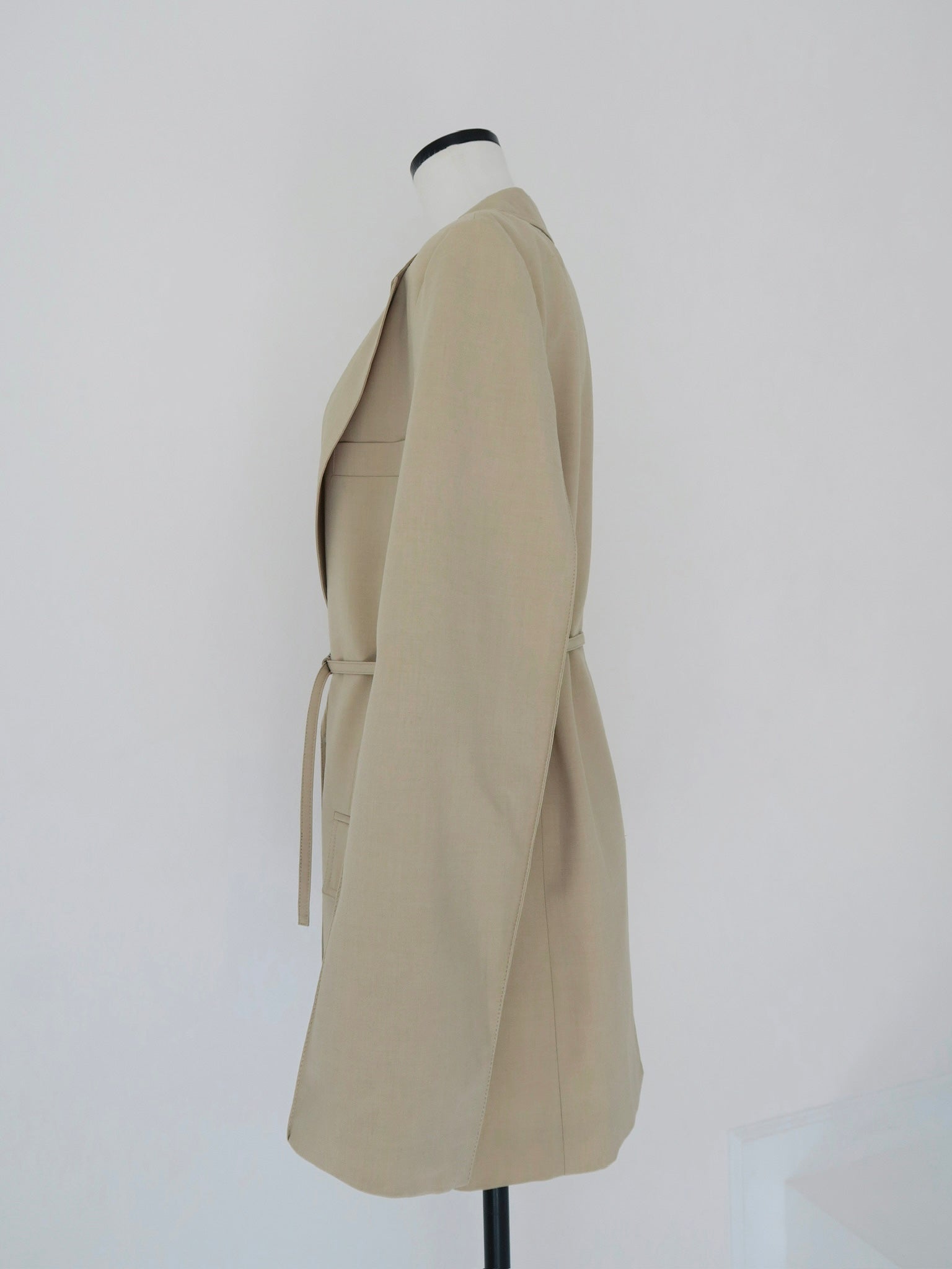 wool belted tailored jacket