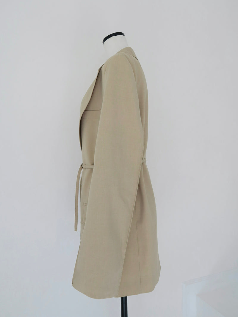 belted tailored jacket