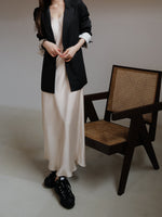 ( 9/18 20:00~ resale ) satin v long dress