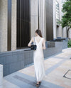 ( 9/18 20:00~ resale ) satin v long dress