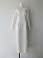 darted luster dress