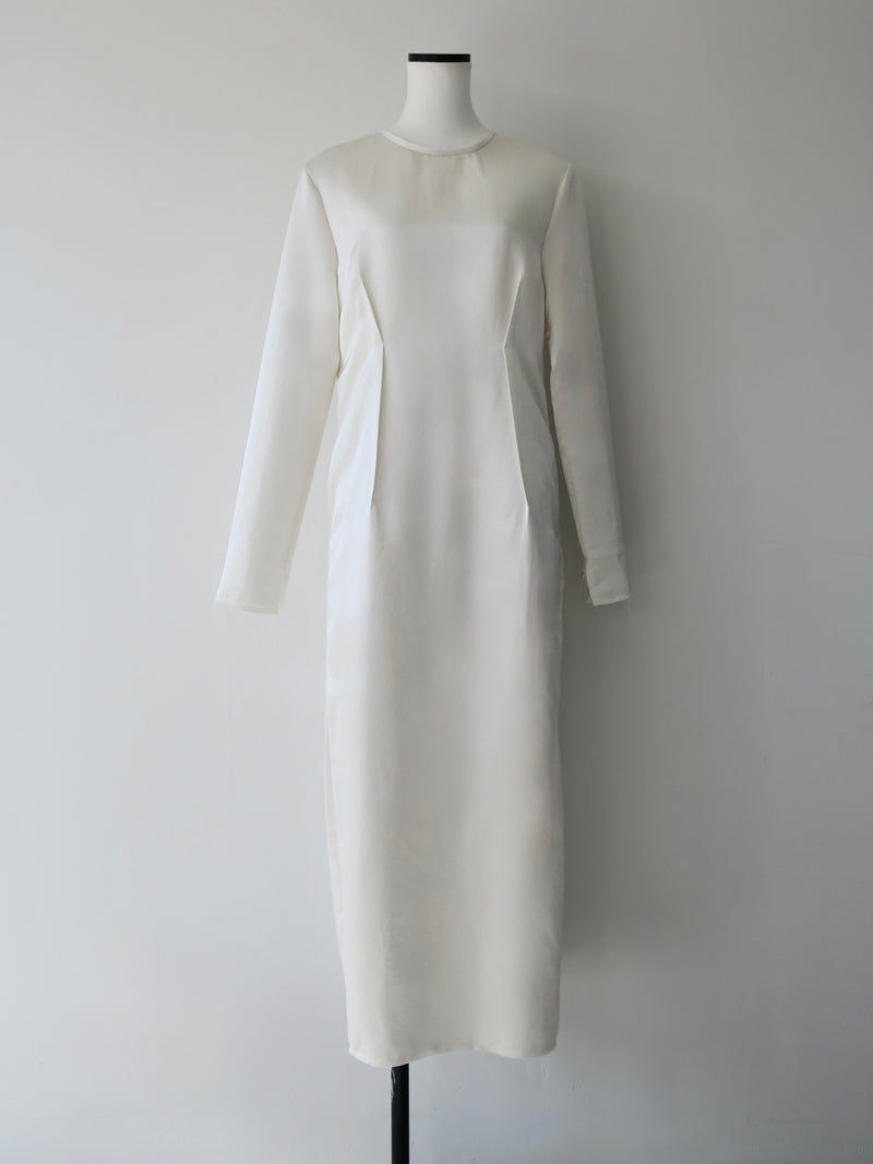darted luster dress