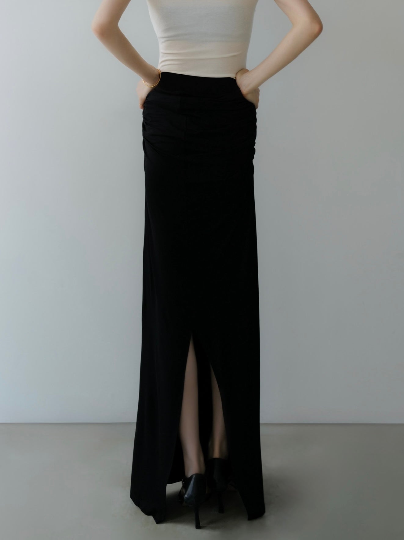 soft flow maxi skirt