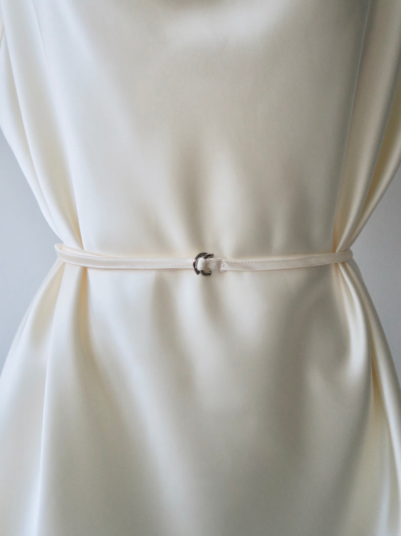 cowl neck satin tank
