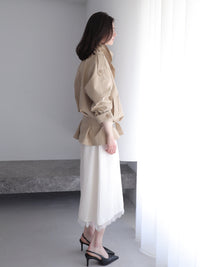 modern short trench coat