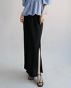 ( 9/18 20:00~ resale ) linen like zip long skirt