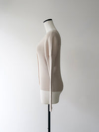v-neck ribbed puff sleeve cardigan