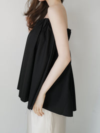 airy pleats tuck blouse