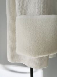 brushed seed stitch knit pants