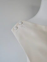 asymmetry tucked sleeveless top