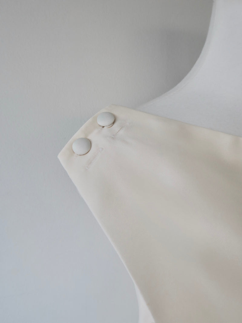 asymmetry tucked sleeveless top