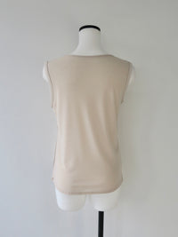 lace trim satin cami tops