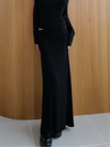 ruched waist long skirt