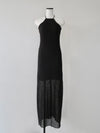 openwork halter dress