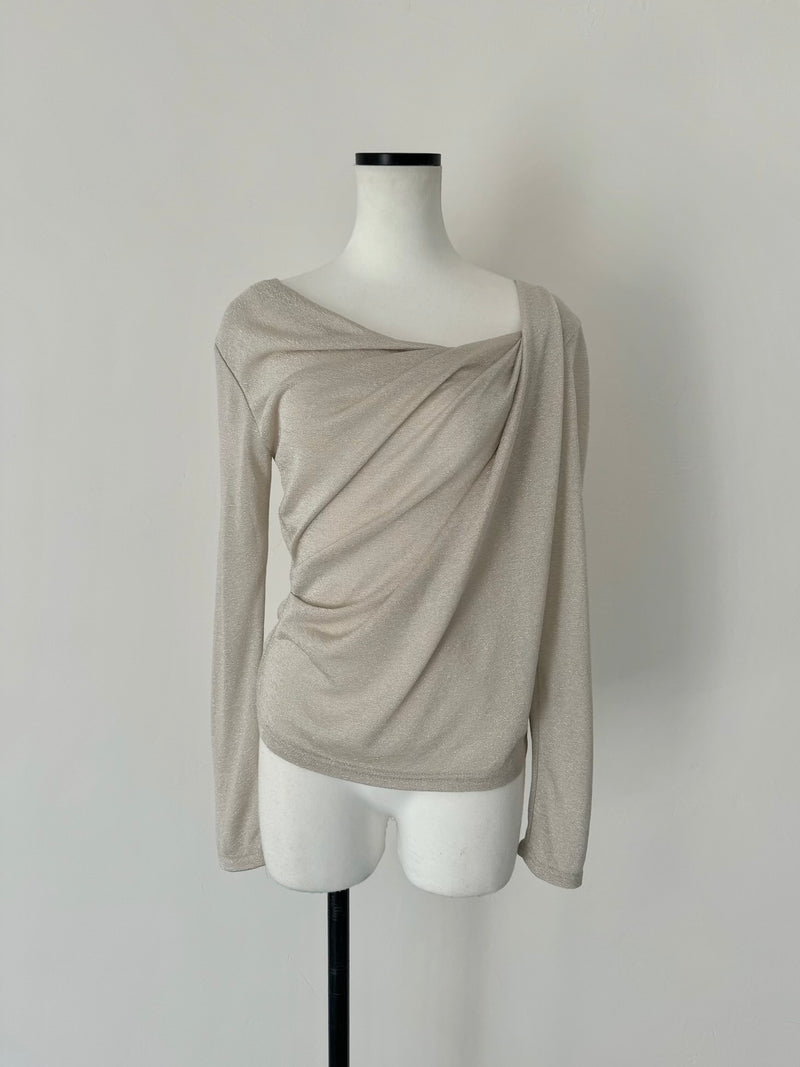 glitter drape tee