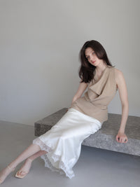 drape cowl blouse