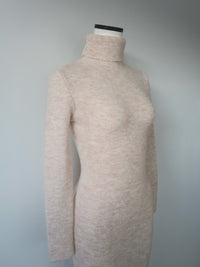 angora knit long dress