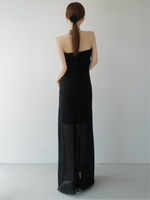 openwork halter dress