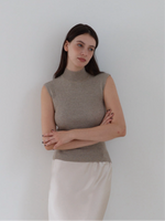 shiny cap sleeve knit top