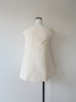 asymmetry tucked sleeveless top
