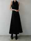 flow cowl neck dress