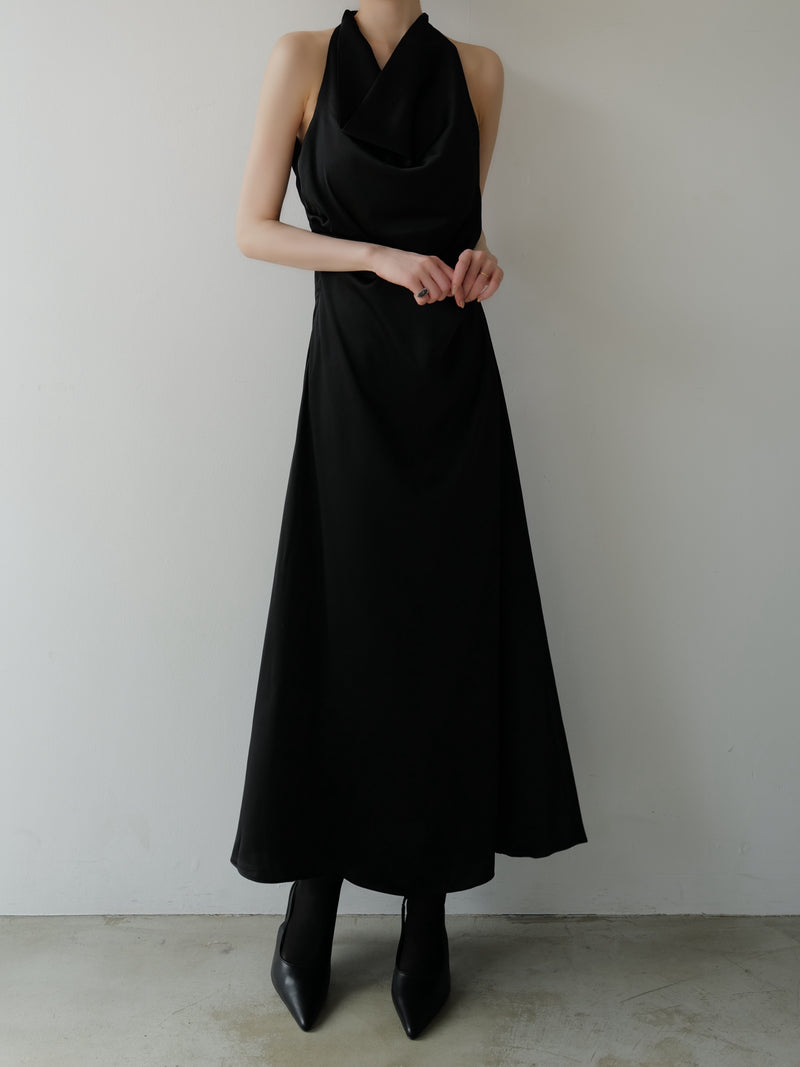 flow cowl neck dress