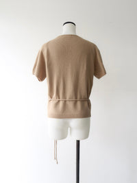 wool soft short sleeve knit