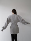 sweat hourglass v neck dress