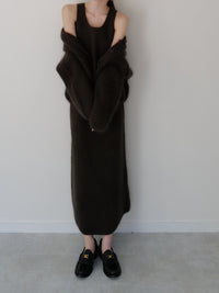angora maxi knit dress