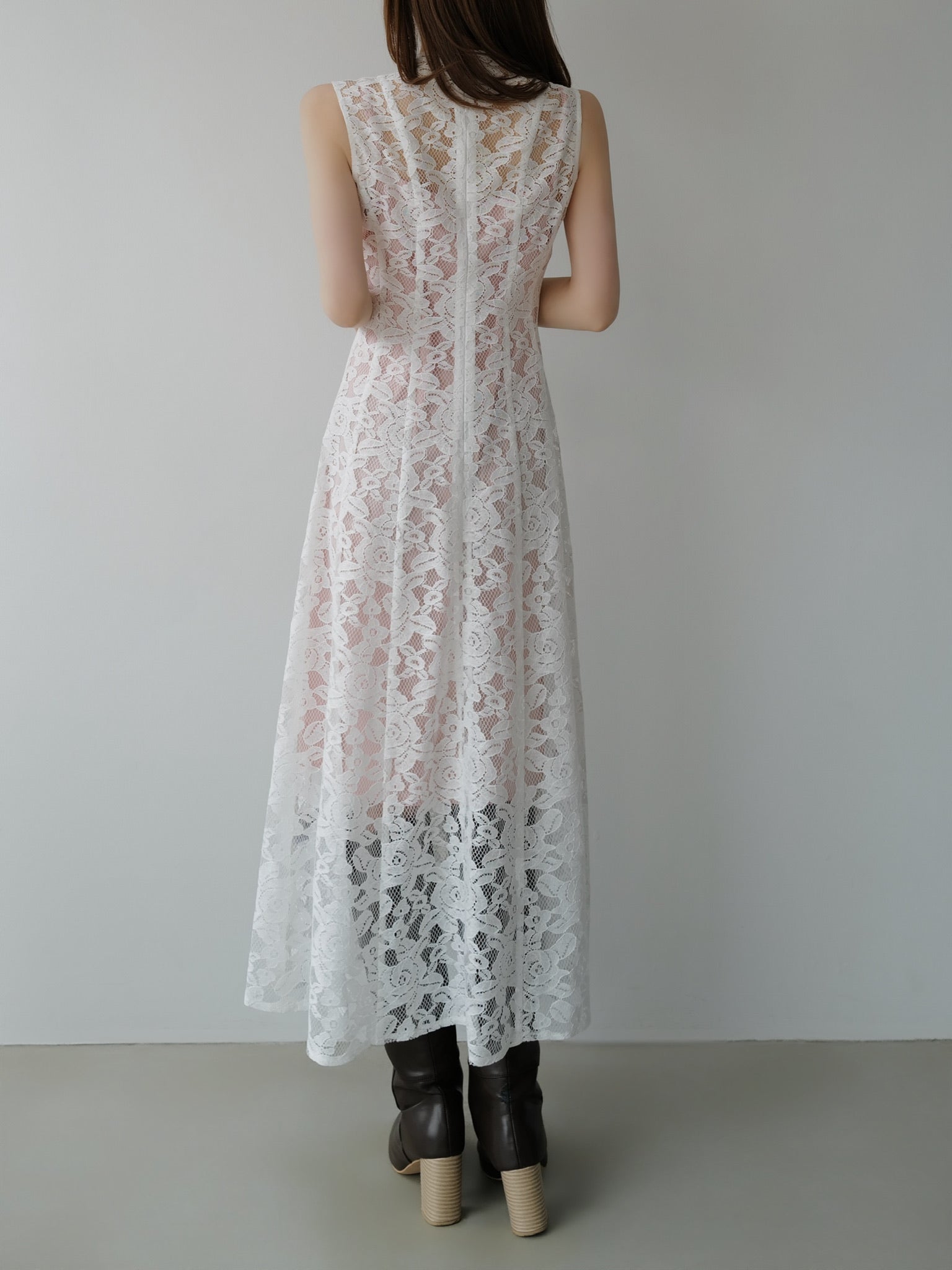 classic lace long dress