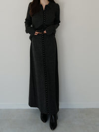 summer sale / hook rib knit skirt