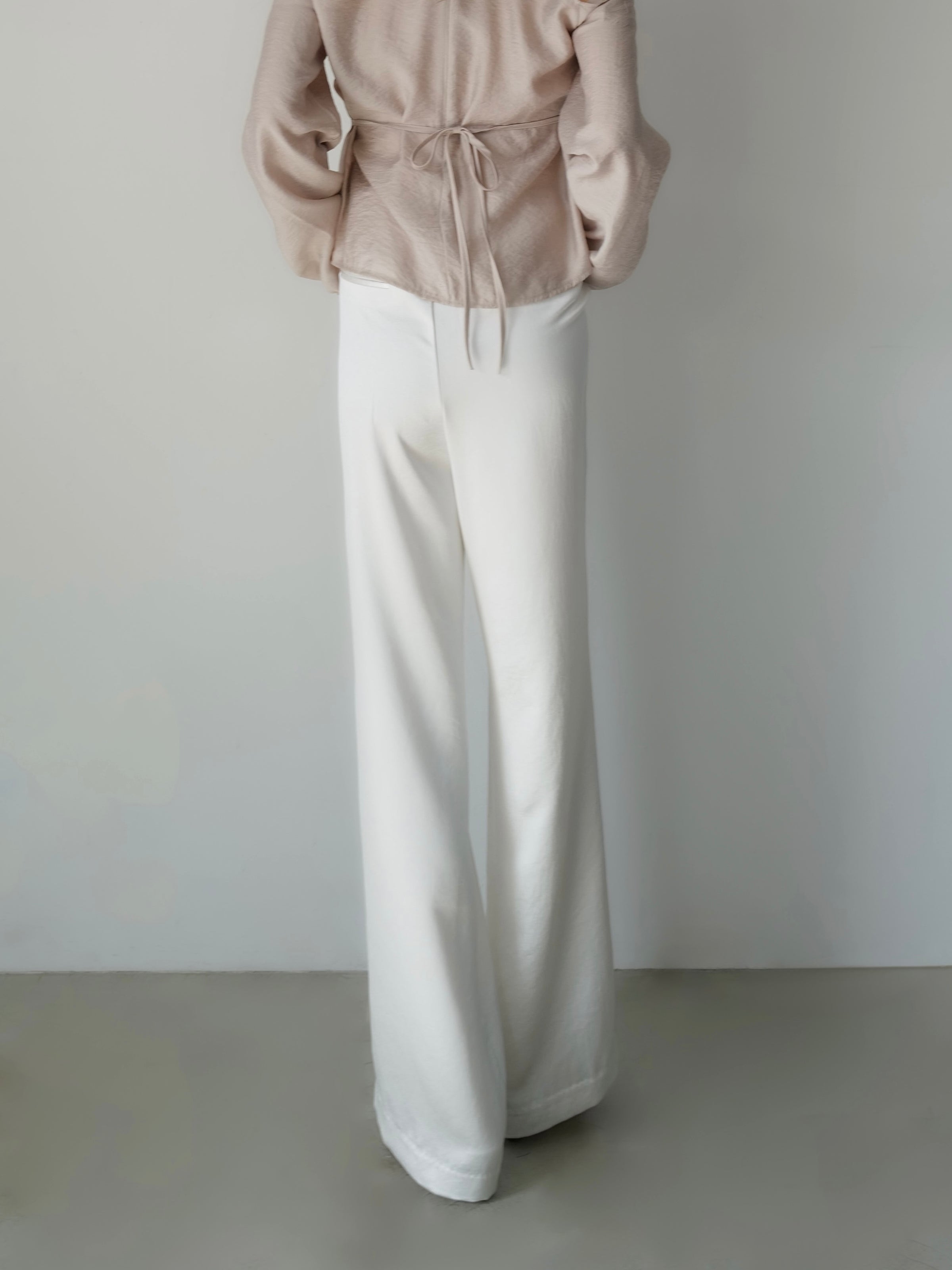 fluid satin pants