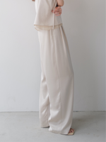 luxe satin wide pants