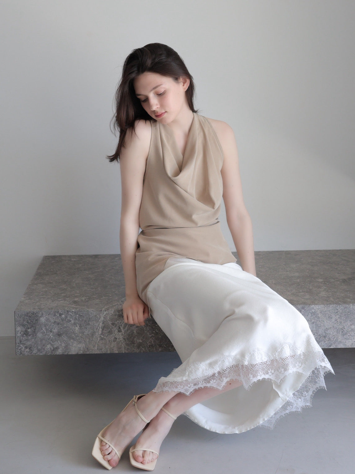 drape cowl blouse – célon