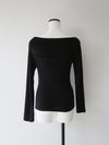 softly ruched long sleeve shirt