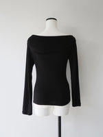 softly ruched long sleeve shirt