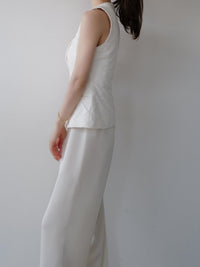 tailored diamond vest