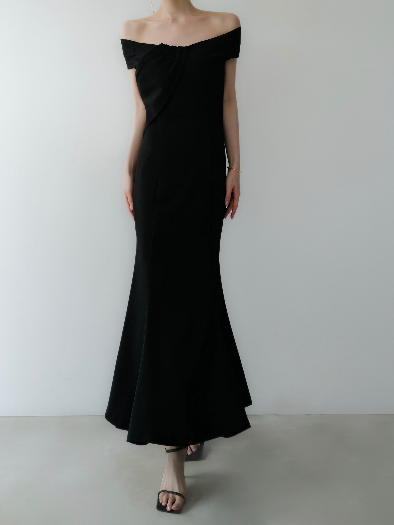 drape mermaid dress