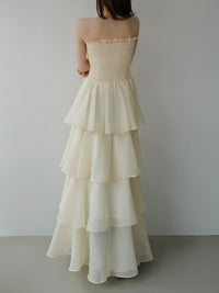 frilly tiered dress